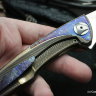 Customized Tegral knife -Gold Wave-