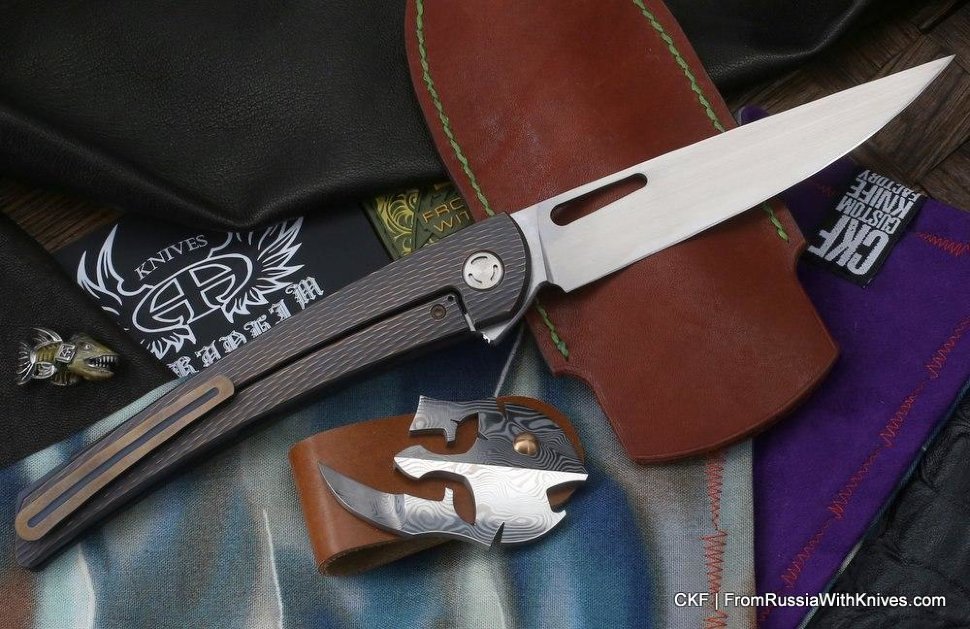 Seraphim Needle G custom knife (M390, Ti)