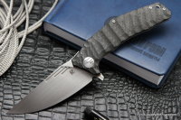 DISCONTINUED - Morrf-3 Knife (Evgeny Muan design, S35VN, bearings, CF+Ti)