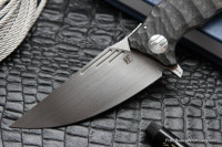 DISCONTINUED - Morrf-3 Knife (Evgeny Muan design, S35VN, bearings, CF+Ti)