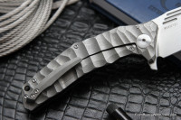 DISCONTINUED - Morrf-3 Knife (Evgeny Muan design, S35VN, bearings, CF+Ti)