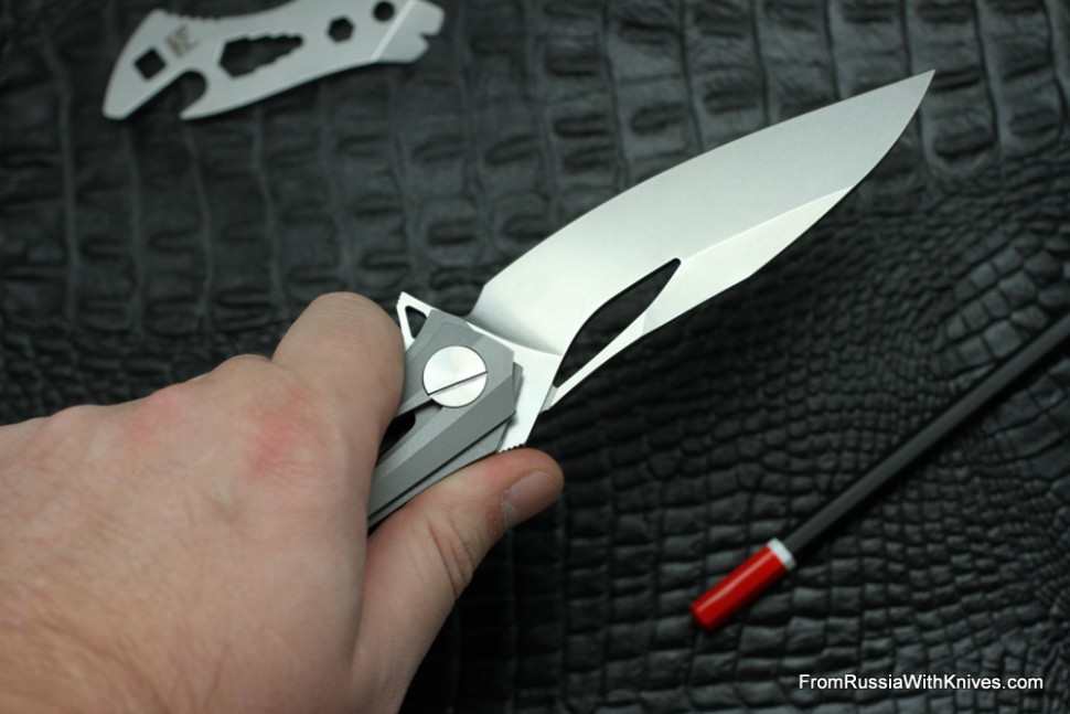 DISCONTINUED - Decepticon-2 Knife (Alexey Konygin design, s35vn, bearings, titanium)