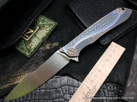 One-off Customized MILK - PATT -  (M390, Ti anod, bearings, handrubbed satin)