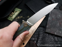 One-off Customized MILK - PATT -  (M390, Ti anod, bearings, handrubbed satin)