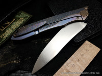 One-off Customized MILK - PATT -  (M390, Ti anod, bearings, handrubbed satin)