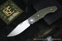 DISCONTINUED - CKF Veksha (Belka) knife (G10GRN)