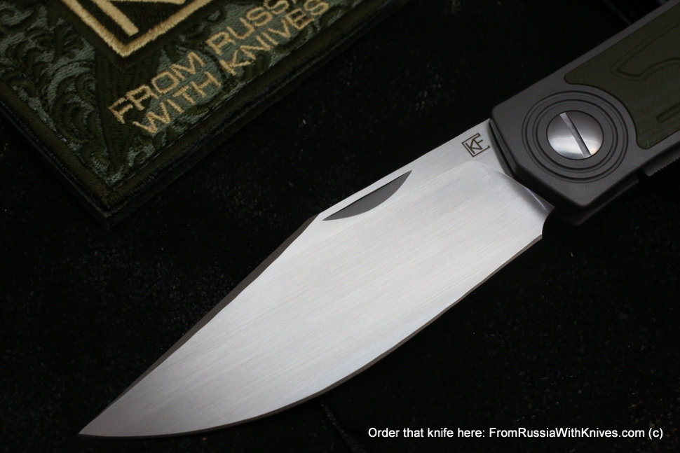 DISCONTINUED - CKF Veksha (Belka) knife (G10GRN)