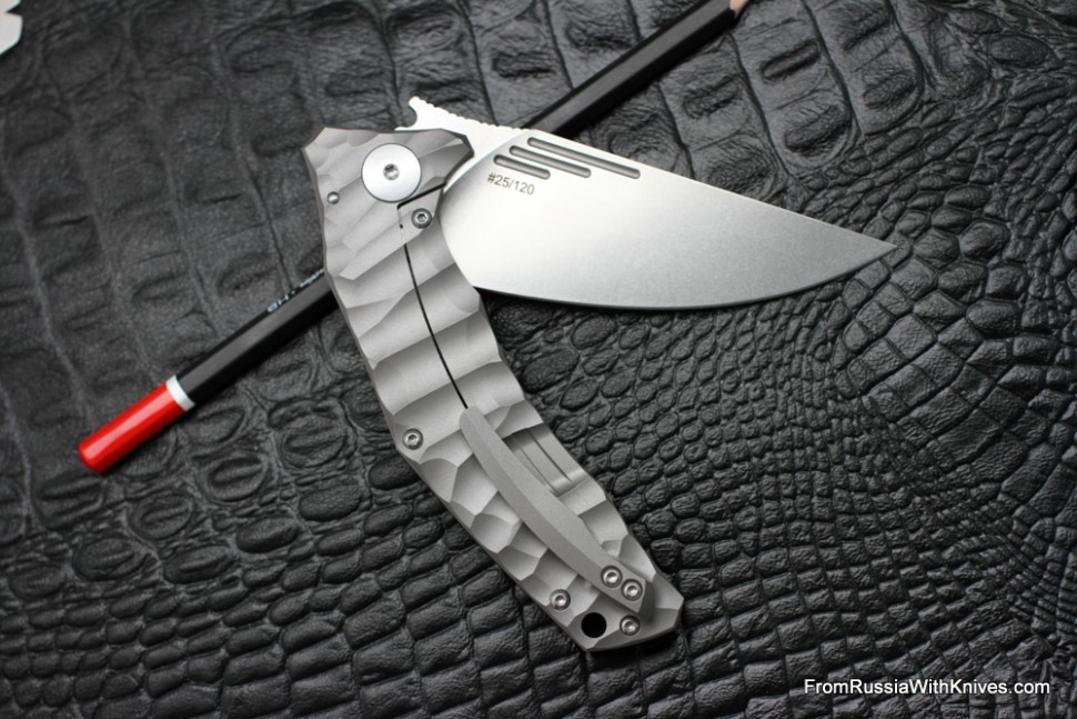 DISCONTINUED - Morrf Knife (Evgeny Muan design, S35VN, bearings, titanium+G10)