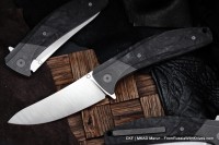 CKF MKAD Marun knife (S90V, Ti, CF, bearings) 