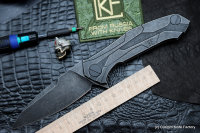 DISCONTINUED - T90 knife (Alexey Konygin design, M390, titanium, bearings)