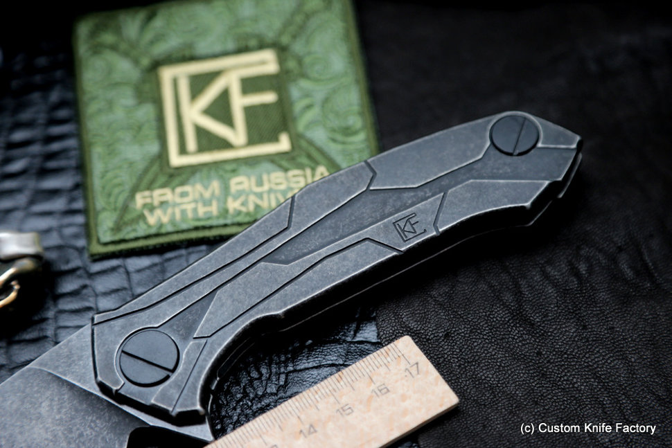 DISCONTINUED - T90 knife (Alexey Konygin design, M390, titanium, bearings)