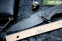 DISCONTINUED - T90 knife (Alexey Konygin design, M390, titanium, bearings)