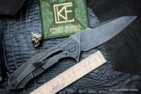 DISCONTINUED - T90 knife (Alexey Konygin design, M390, titanium, bearings)