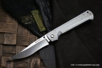Shokuroff M0602 knife (D2, silver twill, Ti)