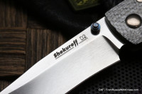 Shokuroff M0602 knife (D2, silver twill, Ti)