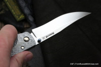 Shokuroff M0602 knife (D2, silver twill, Ti)