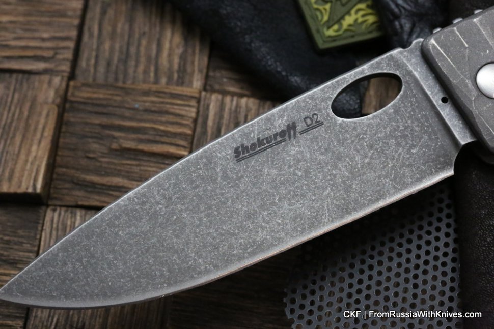 Shokuroff M1002 knife (D2, carbon fiber, Ti)