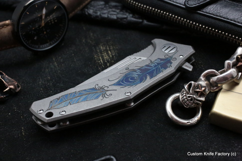 Customized Morrf Knife -Feathers-