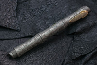 Custom Titanium ballpoint pen Kamikaze Hokusai Karps