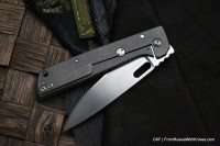 Shokuroff M0902 knife (D2, carbon fiber, Ti)