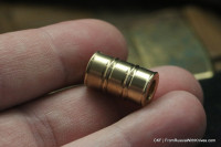 Brass Bochka bead