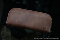 Custom handmade CKF leather case