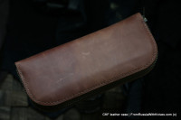 Custom handmade CKF leather case