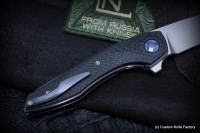 DISCONTINUED - Gratch (M390, Ti+CF, bearings, hand rubbed satin finish)