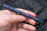Custom Titanium ballpoint pen Seito (laser damascus, ozidizing)