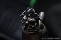 CKF Steampunk Skull Bead (bi-metal)