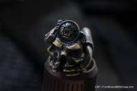 CKF Steampunk Skull Bead (bi-metal)