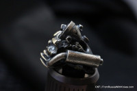CKF Steampunk Skull Bead (bi-metal)