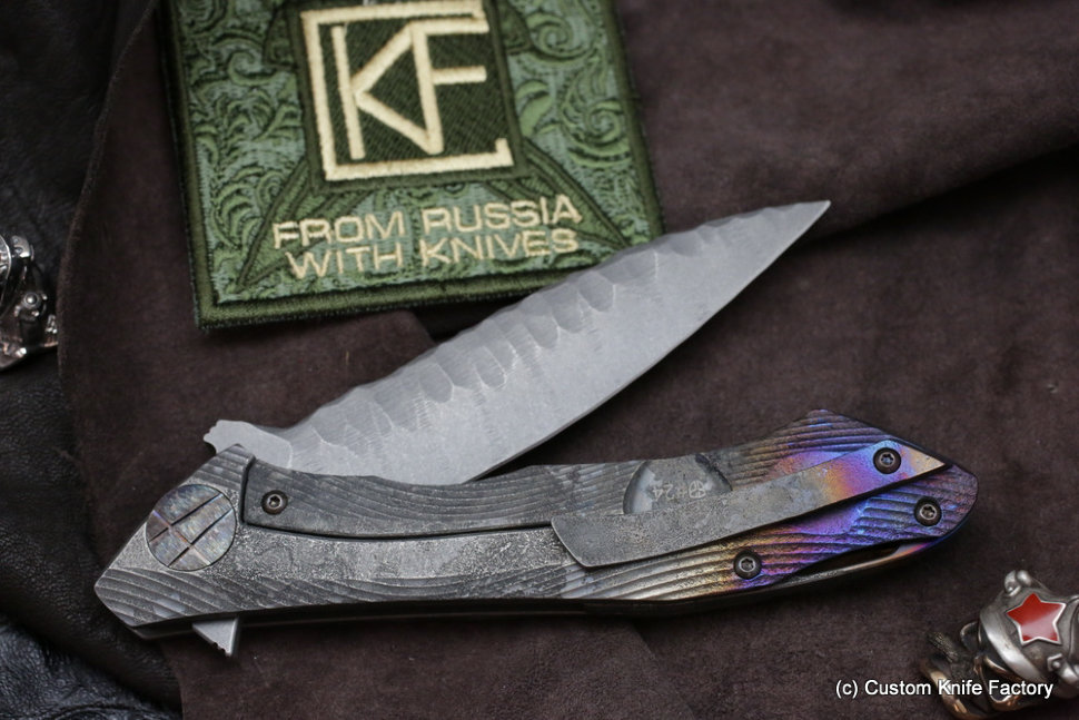 #24 Rabbit Knife customized (Alexey Konygin design, s35vn, titanium, bearings)