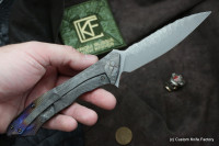 #24 Rabbit Knife customized (Alexey Konygin design, s35vn, titanium, bearings)