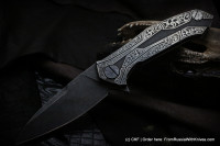 One-off engraved T90 knife (Alexey Konygin design)