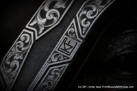 One-off engraved T90 knife (Alexey Konygin design)