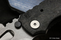 CKF/Rotten.Design Evolution (M390, CF, Ti, Titanium clip, zirc)