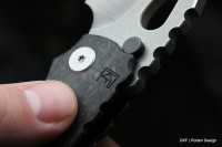 CKF/Rotten.Design Evolution (M390, CF, Ti, Titanium clip, zirc)