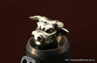Brass Bead  Small Powerful Bull   