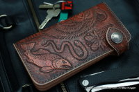 Custom Leather Clutch Wallet CKF MEDVED-L2