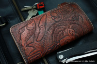 Custom Leather Clutch Wallet CKF MEDVED-L2