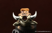 Brass Bead  Big Powerful Bull (3 metal parts)