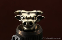Brass Bead  Big Powerful Bull 