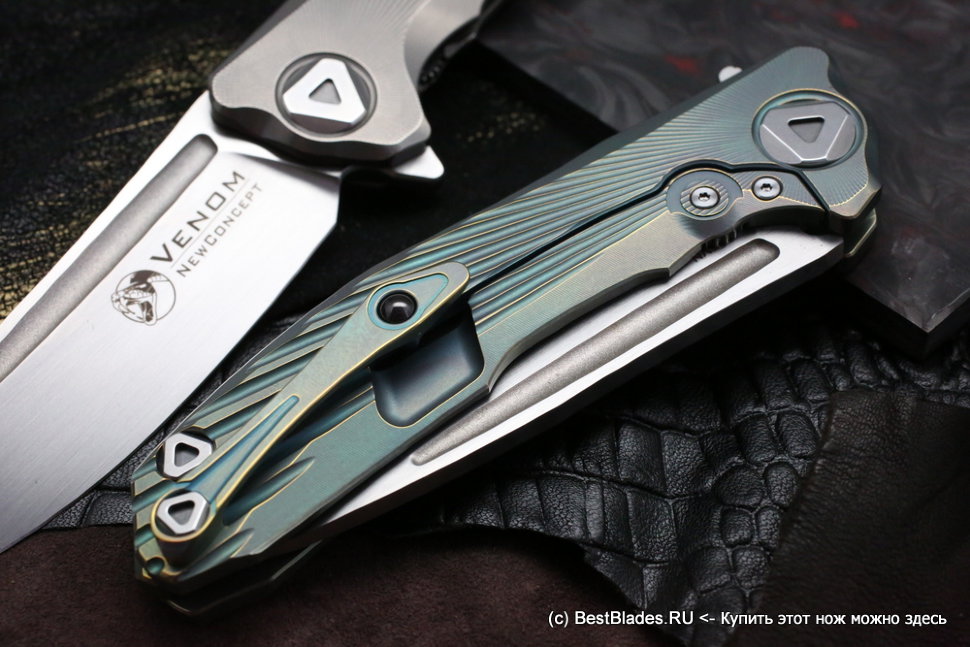 VENOM: New Concept (S35VN, Ti, GREEN anodizing, bearings)