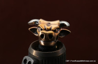 Brass Bead  Big Powerful Bull  (2 metal parts)