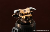 Brass Bead  Big Powerful Bull  (2 metal parts)