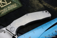DISCONTINUED - Morrf-4 Knife (Evgeny Muan design, M390, stonewash, bearings, titanium)