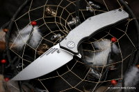 DISCONTINUED - Morrf-4 Knife (Evgeny Muan design, M390, stonewash, bearings, titanium)