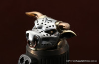 Brass Bead  Big Powerful Bull (3 metal parts) 