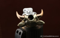 Brass Bead  Big Powerful Bull (3 metal parts) 